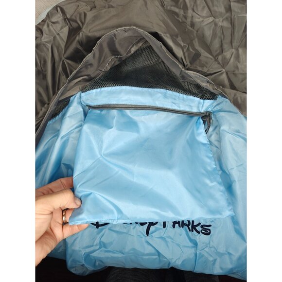 Disney Parks Resort Windbreaker Rain Jacket Packable Vented XL/XXL Blue Gray - Picture 4 of 9